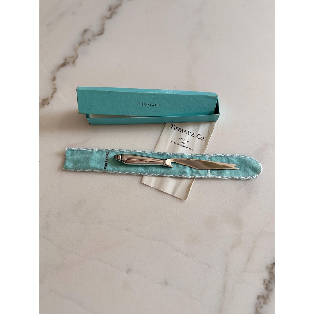 Tiffany & Co Sterling Silver Modern Shell Bar Knife Angela Cummings w/ Box